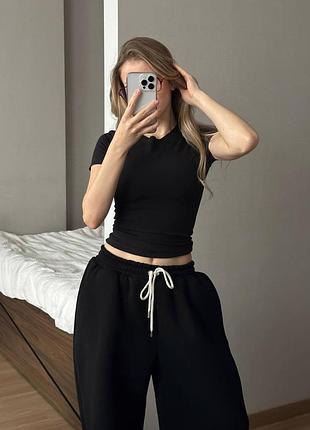 Штани широкі на флісі 2