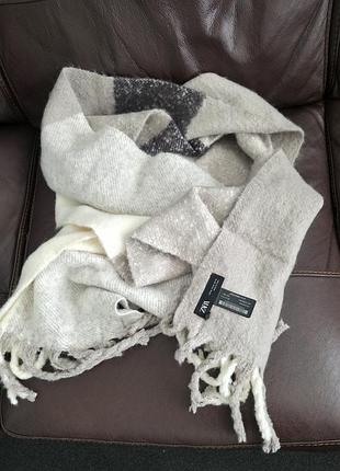 ​🧣 шарф-палантин / широкий шарф zara