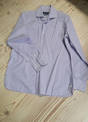Сорочка чоловіча massimo dutti в клітинку, розмір с