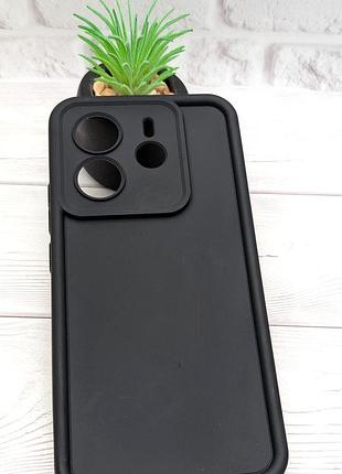 Уценка !!! чехол shock case для xiaomi redmi note 14 4g eu (24117rn76e) бампер силиконовый черный уценка !!!