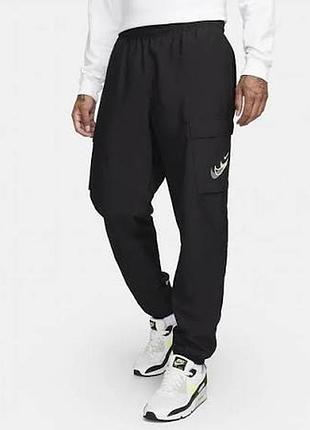 Nike sportswear black штаны размер м