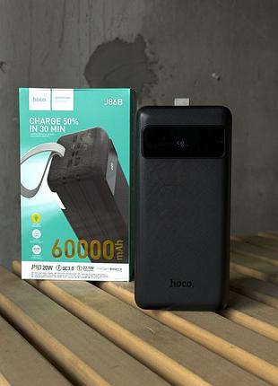 Повербанк носо 60000 маг | 4хusb/lightning/type-c, pd/qc, 20w| з ліхтарем black(49 - 00)