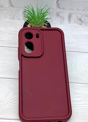 Уценка !!! чехол shock case для xiaomi redmi a7 pro 4g бампер силиконовый бордовый уценка !!!