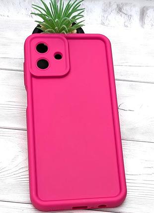 Чехол shock case для samsung galaxy a08 / a085 бампер силиконовый цвет розовый