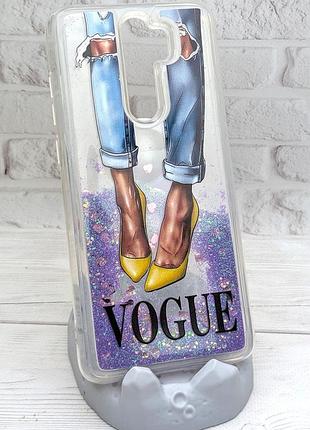 Уцінка !!! чехол fluid glitter для xiaomi redmi note 8 pro бампер vogue уцінка !!!