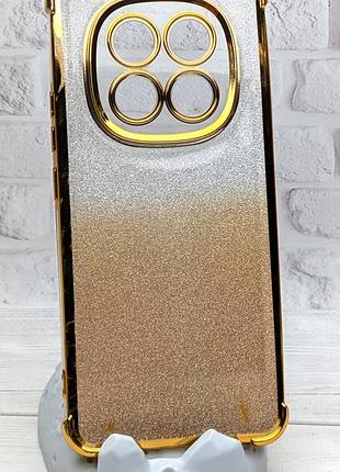 Уценка !!! чехол luxury case для xiaomi redmi note 15 4g / 5g (164mm) бампер блестящий золотой уценка !!!