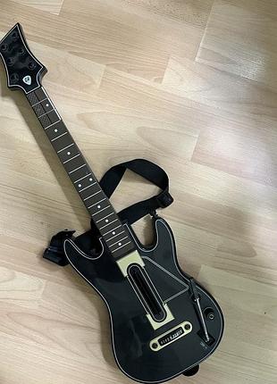 Музична іграшка гітара guitar hero, чорна