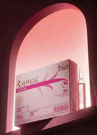 Ампулы против выпадения волос для женщин bio tea raywell