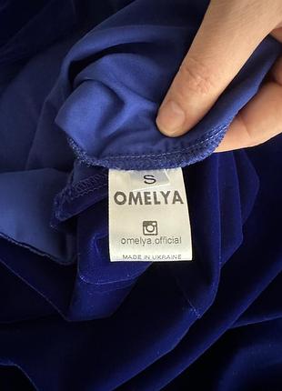 Нове синє бархатне плаття omelya, s, бархат 5