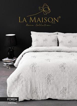 Постельное белье из муслина и вареного хлопка la maison евро размер foren crystal