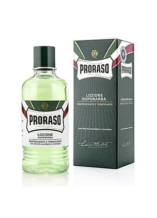 Лосьйон після гоління proraso after shave lotion refresh eucalyptus 400 мл — для професійного й домашнього гоління