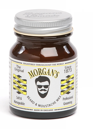 Віск для бороди та вусів morgan's beard & moustache wax 50 г