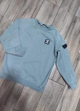 Кофта для хлопчика koton kids на флісі, блакитна