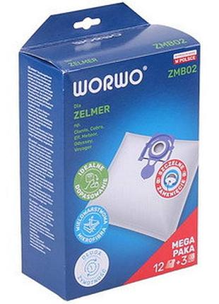 Zelmer zmb02x12k worwo набор мешков (12 шт) для пылесоса