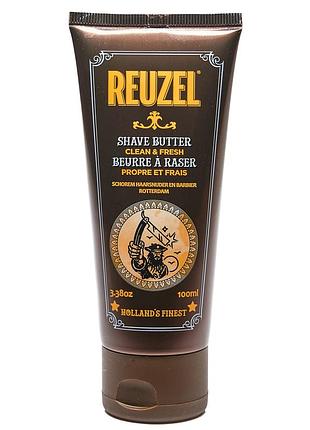 Крем-масло для бритья reuzel clean & fresh shave butter 100 мл — для профессионального и домашнего бритья
