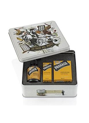 Набор для ухода за бородой proraso metal box beard care ws