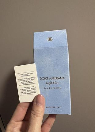Парфуми dolce&gabbana light blue eau de parfum 5
