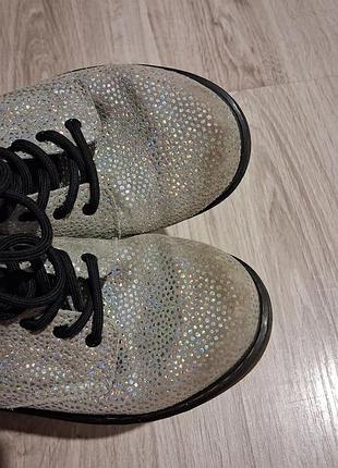 Черевики dr. martens сріблясті 6