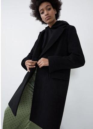 Черное пальто zara, s, 26