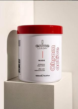 Маска для окрашенных волос luxury cromactive envie