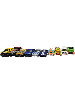 Іграшкова машинка техніка б/в hot wheels набір машинок 10 шт.