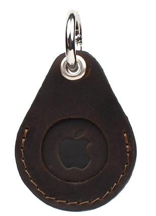 Кожаный чехол держатель для apple air tag коричневый grande pelle 463120