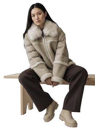 Куртка  дублянку ugg chateau jaket з овчини і нейлону набитого пухом!!