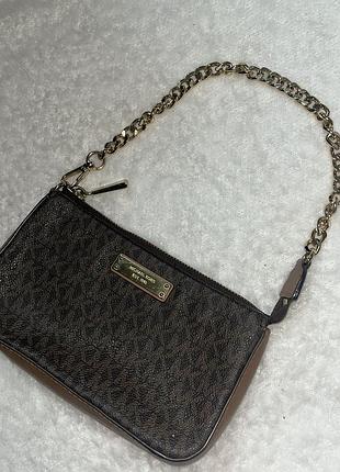 Сумки жіночі michael kors коричневі шкіряні