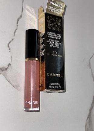 Сяючий блиск для губ chanel rouge allure extrait de gloss 4d помада рідка шанель блеск
