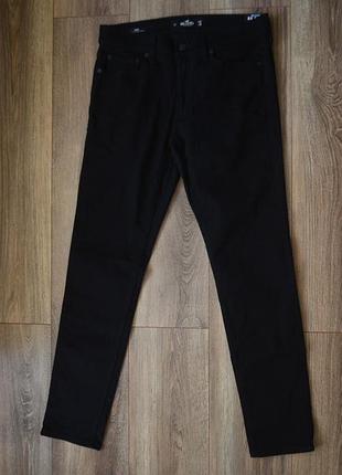 Hollister w32 l32 skinny stretch чоловічі чорні джинси