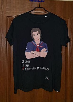 Черная футболка стей харрингтон странные чудеса stranger things steve harrington