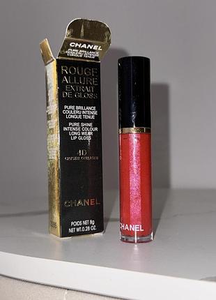 Сяючий блиск для губ chanel rouge allure extrait de gloss 4d помада рідка шанель блеск