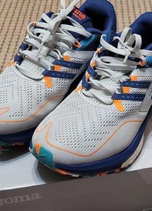 Кросівки чоловічі joma running білі, сині, помаранчеві 25,5 см