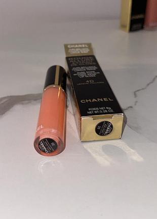 Сяючий блиск для губ chanel rouge allure extrait de gloss 4d помада рідка шанель блеск розкішний відтінок