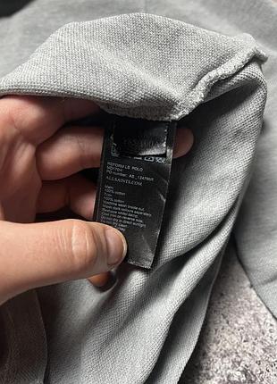 Базове поло лонгслів allsaints 4