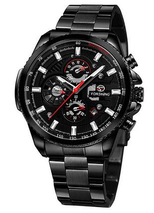 Forsining 6909 all black-red