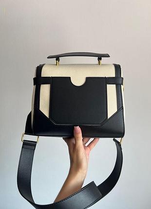 Сумка balmain b-buzz 23 total cream/black 2