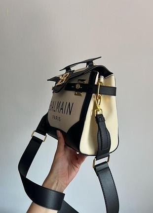 Сумка balmain b-buzz 23 total cream/black 4