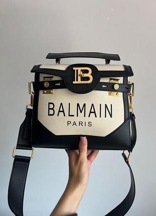 Сумка balmain b-buzz 23 total cream/black
