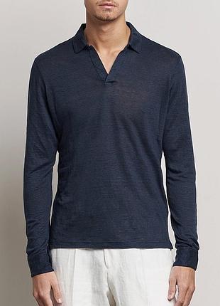 Лляне поло gran sasso (оригінал, made in italy) zegna