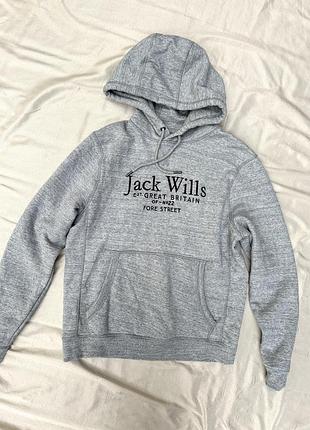 Чоловіче худі від jack wills batsford graphic logo grey marl    оригінал