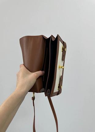 Сумка balmain b-buzz 24 cream/brown 3