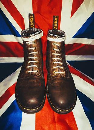 Черевики чоловічі dr. martens crazy horse коричневі, розмір 42