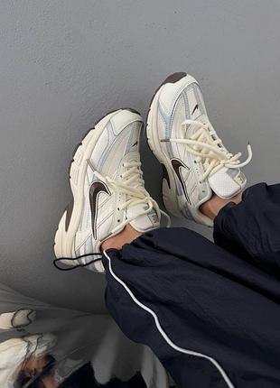 Жіночі кросівки nike initiator light cream / silver gore-tex premium🤍🤎