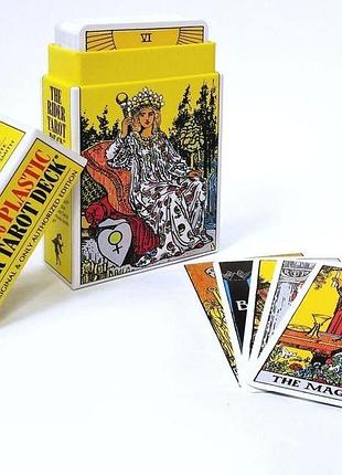 Карты таро пластиковые райдера-уэйта - the 100% plastic rider tarot deck, 78 карт, на английском bm