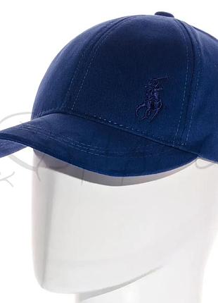 Бейсболка стрейч на регуляторі коттоновая з вишивкою polo bskh21649 джинс