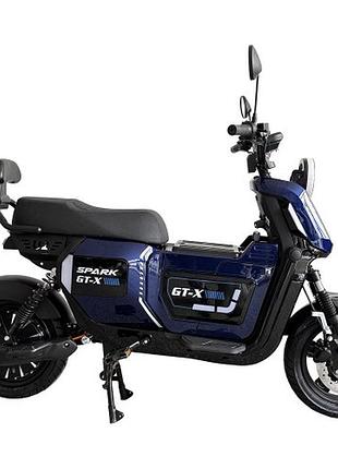 Велосипед с электродвигателем spark gt-x 16" 72v/1500w/20ah lifepo4 синий