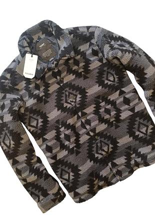 Куртка шерпа pull & bear teddy jacket (l) 4