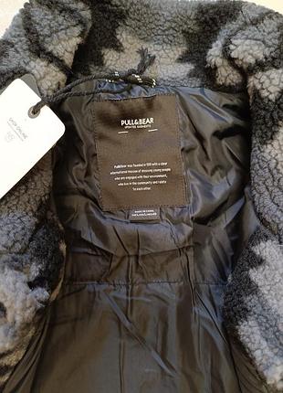 Куртка шерпа pull & bear teddy jacket (l) 6