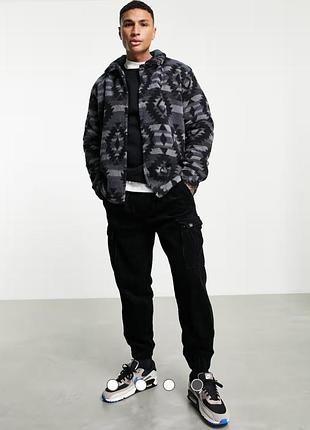 Куртка шерпа pull & bear teddy jacket (l) 10